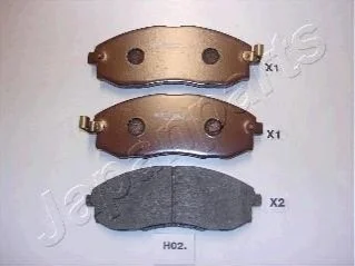 HYUNDAI Тормозные колодки передн. H-1 97- для Hyundai JAPANPARTS PA-H02AF фото товару