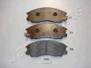 <strong>Тормозные колодки пер. HYUNDAI TERRACAN -06 JAPANPARTS PA-H06AF (фото 1)</strong>