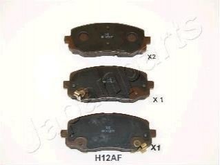 HYUNDAI Тормозные колодки передн. i10, KIA Picanto (без ESP) JAPANPARTS PA-H12AF (фото 1)