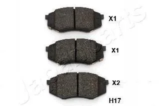 Колодки HYUNDAI перед. IX20 201 для JAPANPARTS PA-H17AF фото товару