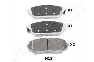 <strong>HYUNDAI колодки гальмівні передн.IX55 JAPANPARTS PA-H19AF (фото 1)</strong>