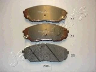 <strong>KIA Тормозные колодки передн. Sorento 02- JAPANPARTS PA-K08AF (фото 1)</strong>