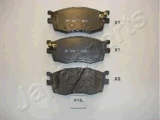 <strong>HYUNDAI Колодки тормозн.передн. Kia Rio 05-, Accent 06- JAPANPARTS PA-K12AF (фото 1)</strong>