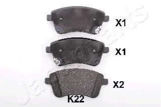 KIA Тормозные колодки передн.Venga 10- для JAPANPARTS PA-K22AF фото товару