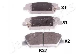 KIA Тормозн.колодки передн. Ceed,Cerato 13-, Carens 1,7CRDi 13-,Hyundai i30,Grandeur для JAPANPARTS PA-K27AF фото товара