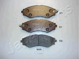 <strong>CHEVROLET Тормозные колодки передн.Lacetti, Epica 2.0 JAPANPARTS PA-W05AF (фото 1)</strong>