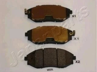 CHEVROLET Тормозн.колодки передн. Epica 06- для JAPANPARTS PA-W09AF фото товару