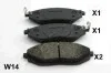 <strong>CHEVROLET Тормозные колодки передн.Spark 10- JAPANPARTS PA-W14AF (фото 1)</strong>