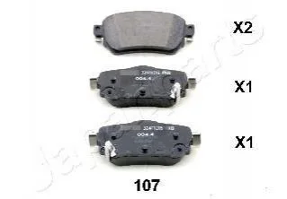 <strong>NISSAN Тормозные колодки задн.Qashqai 13- JAPANPARTS PP-107AF (фото 1)</strong>