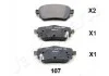 <strong>NISSAN Тормозные колодки задн.Qashqai 13- JAPANPARTS PP-107AF (фото 1)</strong>