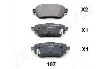 NISSAN Тормозные колодки задн.Qashqai 13- для JAPANPARTS PP-107AF фото товару