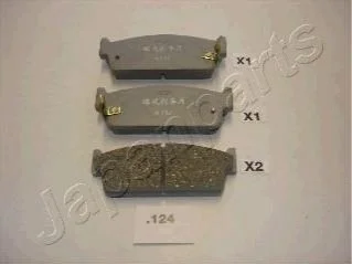NISSAN Тормозные колодки задн.Almera 00- Maxima QX 00- для Nissan, Infiniti, Audi JAPANPARTS PP-124AF фото товару