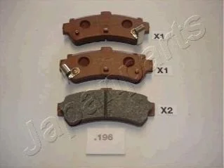 Колодки гальм NISSAN зад. ALMERA 95- PP196AF для Nissan JAPANPARTS PP-196AF фото товару