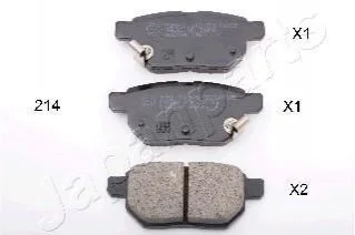 TOYOTA Тормозные колодки задн. Auris 07- для JAPANPARTS PP-214AF фото товару