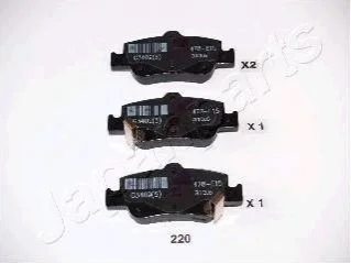 TOYOTA Тормозные колодки задн.Auris,Corolla 07- для JAPANPARTS PP-220AF фото товару
