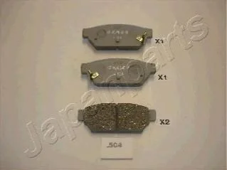 <strong>MITSUBISHI Тормозные колодки дисковые задн.Carisma 95- JAPANPARTS PP-504AF (фото 1)</strong>