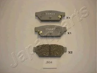 MITSUBISHI Тормозные колодки дисковые задн.Carisma 95- для Mitsubishi JAPANPARTS PP-504AF фото товару