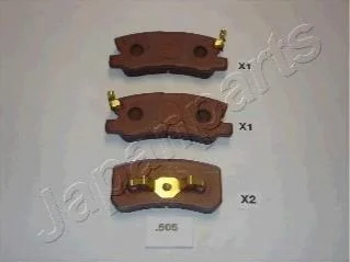 <strong>MITSUBISHI Тормозные колодки задн. Pajero 2.5TD,3.2TDI,3.5I 00.0 JAPANPARTS PP-505AF (фото 1)</strong>