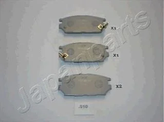<strong>MITSUBISHI Тормозные колодки задн.Sigma,Space Wagon 93- JAPANPARTS PP-510AF (фото 1)</strong>