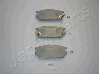 MITSUBISHI Тормозные колодки задн.Sigma,Space Wagon 93- для Mitsubishi JAPANPARTS PP-510AF фото товару