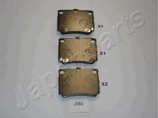 <strong>MITSUBISHI Тормозные колодки задн.Pajero Sport 98- JAPANPARTS PP-592AF (фото 1)</strong>