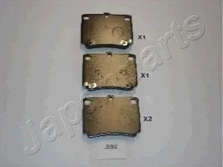 MITSUBISHI Тормозные колодки задн.Pajero Sport 98- для JAPANPARTS PP-592AF фото товару