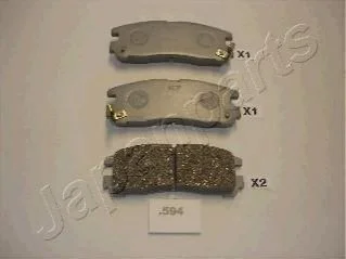 MITSUBISHI Тормозные колодки задн.Galant,Pajero для Mitsubishi JAPANPARTS PP-594AF фото товару