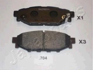 SUBARU Тормозные колодки задн. Forester,Impreza,Legacy,Outback для JAPANPARTS PP-704AF фото товару