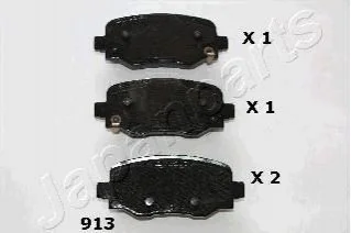 <strong>FIAT колодки гальм. задні 500X, JEEP Renegate JAPANPARTS PP-913AF (фото 1)</strong>