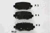 <strong>FIAT колодки гальм. задні 500X, JEEP Renegate JAPANPARTS PP-913AF (фото 1)</strong>