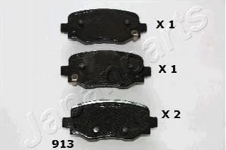 FIAT колодки гальм. задні 500X, JEEP Renegate для JAPANPARTS PP-913AF фото товару