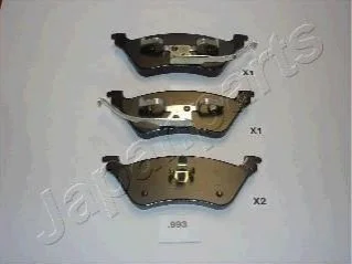 <strong>CHRYSLER Тормозные колодки дисковые Voyager 01- задн. JAPANPARTS PP-993AF (фото 1)</strong>