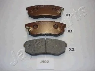HYUNDAI Тормозные колодки задн. Santamo 2,0 -02, KIA Joise для Mitsubishi, Hyundai JAPANPARTS PP-H02AF фото товару