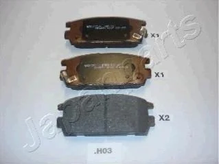 <strong>HYUNDAI Тормозные колодки задн.Terracan 01- JAPANPARTS PP-H03AF (фото 1)</strong>