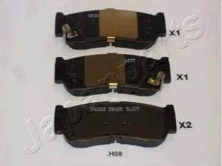HYUNDAI Тормозные колодки задн.Santa Fe 06,- Rodius для JAPANPARTS PP-H08AF фото товара