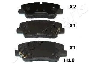 HYUNDAI Колодки гальмівні задні H350 15- для Hyundai JAPANPARTS PP-H10AF фото товару