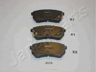 <strong>HYUNDAI Тормозные колодки задн.i10 08-,Kia Picanto 04- JAPANPARTS PP-K04AF (фото 1)</strong>
