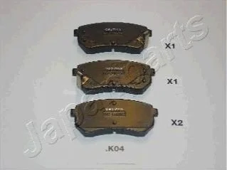 HYUNDAI Тормозные колодки задн.i10 08-,Kia Picanto 04- для JAPANPARTS PP-K04AF фото товара