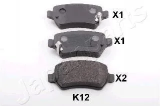 <strong>KIA Тормозн.колодки задн.Venga 10-,Pro Ceed,Opel Astra G,H,Combo,Meriva,Zafira B JAPANPARTS PP-K12AF (фото 1)</strong>