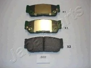 <strong>KIA Тормозные колодки задн.SsangYong Kyron,Sorento 02- JAPANPARTS PP-S02AF (фото 1)</strong>