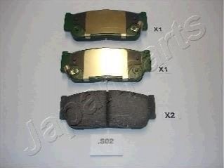 KIA Тормозные колодки задн.SsangYong Kyron,Sorento 02- JAPANPARTS PP-S02AF фото товара