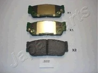 KIA Тормозные колодки задн.SsangYong Kyron,Sorento 02- для JAPANPARTS PP-S02AF фото товару
