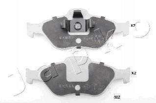 Колодки тормозные дисковые Mazda 2 1.25 (03-),Mazda 2 1.4 (03-),Mazda 2 1.4 (03- JAPKO 50302 (фото 1)