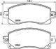 <strong>Колодки тормозные передние Subaru Fofester, Impreza, XV (15-) JAPKO 50713 (фото 1)</strong>