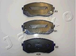 Колодки тормозные дисковые Hyundai i40 1.6 (12-),Hyundai i40 1.7 (12-),Hyundai i JAPKO 50K20 (фото 1)