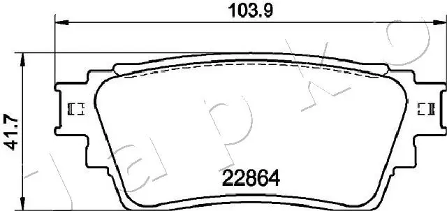 <strong>Колодки гальмівні дискові задні Mitsubishi Outlander III, IV (12-), Eclipse Cross (17-) JAPKO 51515 (фото 1)</strong>