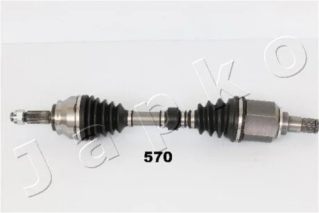 Піввісь перед. OUTLANDER II 2.2 DI-D 07-12 Л. для Mitsubishi, Citroen, Peugeot JAPKO 62570 фото товару