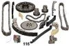 <strong>К-кт ланцюга ГРМ (18 деталей) Nissan Navara D22, D40 (02-), X-Trail (01-) 2.5 dCi, 2.2 dCi JAPKO KJK116 (фото 1)</strong>
