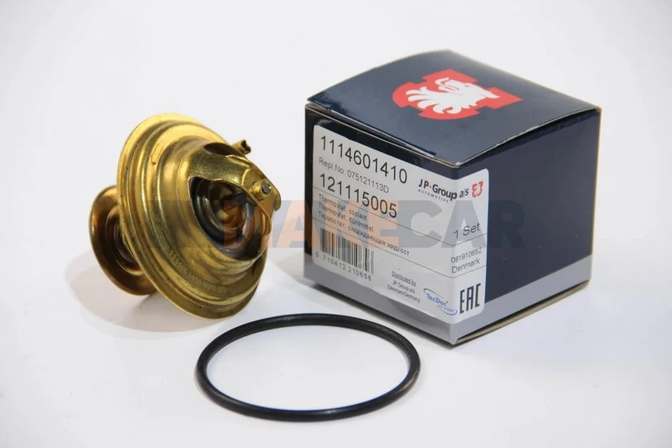 <strong>Термостат VW Transporter/LT/Golf III, IV, V/Audi A3/A6/A8 2.3-4.2 i/TD/TDI 78- (77 C) JP GROUP 1114601410 (фото 1)</strong>