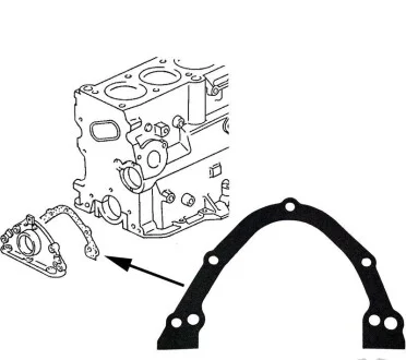 Прокладка кришки колінвалу для Volkswagen, Audi, Seat JP GROUP 1119100300 фото товару
